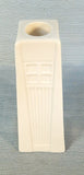 Belleek Ireland Inspired Art Deco Candlesticks - Lot of 2 - Like New!