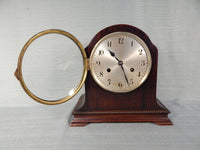 Antique Junghans Germany Mantel Desk Clock with Pendulum and Key