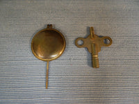 Antique Junghans Germany Mantel Desk Clock with Pendulum and Key