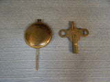 Antique Junghans Germany Mantel Desk Clock with Pendulum and Key