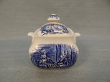 Liberty Blue Historic Colonial Scenes Sugar and Creamer