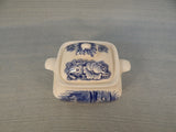 Liberty Blue Historic Colonial Scenes Sugar and Creamer