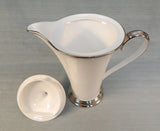 Lenox Solitaire White Dimension II Collection 10" Pitcher w/Lid - Like New!