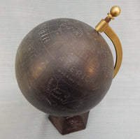 Globe Gulliver 7" Brass Globe on Wood Stand