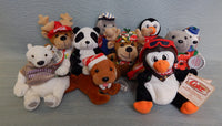 Set of 10 Coca-Cola Beanbag Plush Animals