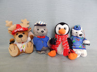 Set of 10 Coca-Cola Beanbag Plush Animals