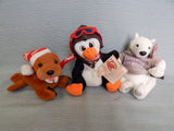 Set of 10 Coca-Cola Beanbag Plush Animals