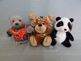 Set of 10 Coca-Cola Beanbag Plush Animals