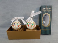 Set of 2 Waterford Nostalgic Collection Christmas Ornaments