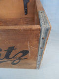 Vintage Schlitz Lager X Wood Crate w/Lid, Gideon, Missouri