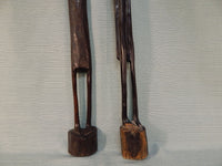 African Couple Carved Wood Figures