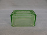 Green Uranium Glass Serving Pieces - Set of 3