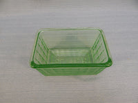Green Uranium Glass Serving Pieces - Set of 3