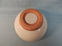 Glossy Beige Glazed 11" Terracotta Bowl