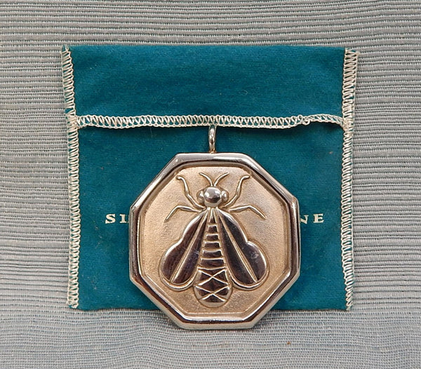 Slane & Slane Sterling Silver Bee Pendant/Enhancer