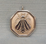 Slane & Slane Sterling Silver Bee Pendant/Enhancer