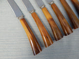 Westfield Serrated Steak Knives with Tortoise Shell Bakelite Handles - Set of 6