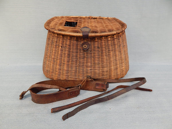 Vintage Wicker Fishing Creel