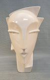 Art Deco Style White Lady Head Vase