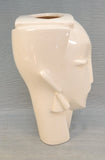 Art Deco Style White Lady Head Vase