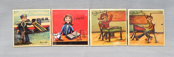 Set of 4 Day of the Dead Coasters by Alejandro