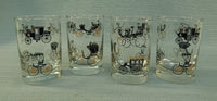 Set of 4 Libbey "Carriages" 4 oz. Juice Glasses