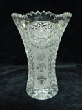 Valaska Bela 7" Cut Glass Crystal Vase