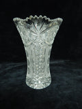 Valaska Bela 7" Cut Glass Crystal Vase