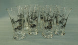 Set of 8 Libbey "Carriages" Champagne Glasses
