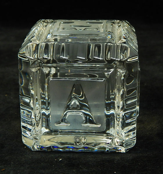 Waterford Baby Block Alphabet Paperweight - Like New!