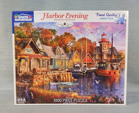 1000 Piece Harbor Evening Puzzle - Certified Complete!