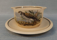 Vintage Colditz Hawk Crock Bowls, Saucers and Mugs - 12 Pieces