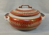 Glazed Stoneware Lidded Bowl