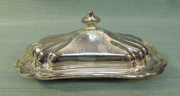 Gorham Heritage Silver Plated Butter Dish with Lid