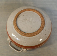 Glazed Stoneware Lidded Bowl