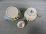 Mesa International Snowman Stackable Teapots with Cups - 2 Sets - Brand New!