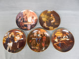 Norman Rockwell Light Campaign Series Plates - Set of 5