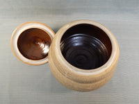 Pottery Cookie Jar with Lid