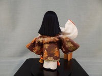 Japanese Geisha Doll with Wood and Glass Case