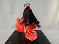 Japanese Geisha Doll with Glass Case