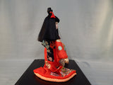 Japanese Geisha Doll with Wood and Glass Case