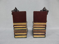 Vintage Playful Scotties on Books Bookends