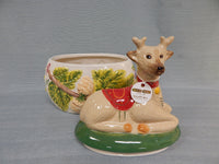 Joyeux Noelle Reindeer Cookie Jar by Nathalie Lété