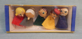 Vtg Creative Playthings People Finger Puppets