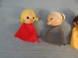 Vtg Creative Playthings People Finger Puppets