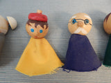 Vtg Creative Playthings People Finger Puppets