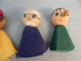 Vtg Creative Playthings People Finger Puppets