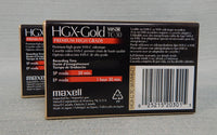 Maxell HGX-Gold TC-30 VHS-C Tapes - Lot of 2 - New!