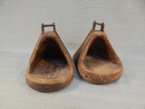 Hand-Carved Wood Gaucho Style Stirrups