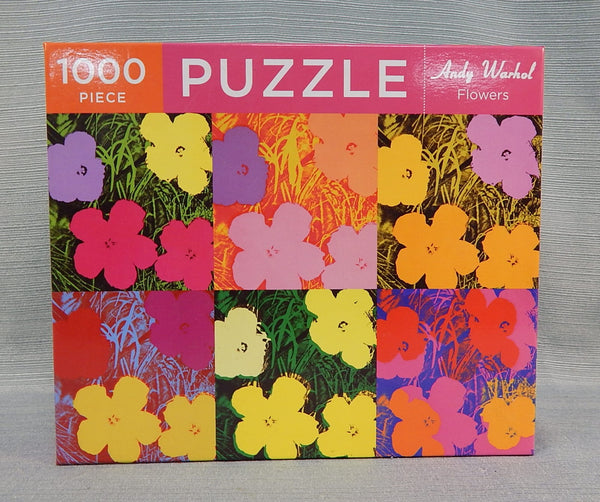 1000 Piece Andy Warhol Flowers Puzzle - Certified Complete!